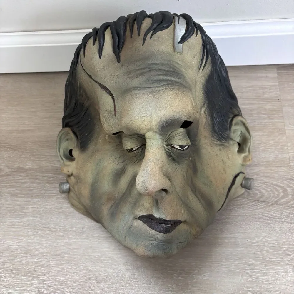 Vintage Frankenstein Monster Latex Mask Halloween Costume Horror Cosplay Bolt